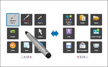 interface stylet écran interactif SHARP